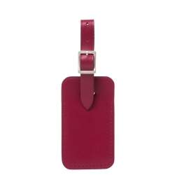 Pre Owned بطاقة أسم حقيبة سفر لوي فيتون جلد وردي داكن