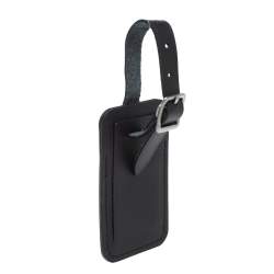 مملوكة مسبقًا بطاقة أسم حقيبة سفر لوي فيتون جلد أسود