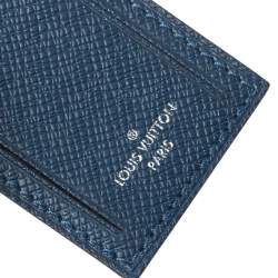 مملوكة مسبقًا Louis Vuitton Blue Infini Taiga Leather Luggage Name Tag