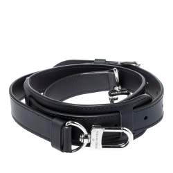 مملوكة مسبقًا Louis Vuitton Black Leather Adjustable Shoulder Strap