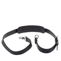 مملوكة مسبقًا Louis Vuitton Black Leather Adjustable Shoulder Strap