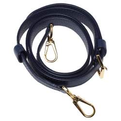 Pre Owned حمالة كتف لوي فيتون قابلة للضبط جلد أزرق داكن