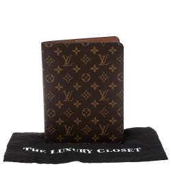 Pre Owned Louis Vuitton Coated Canvas Desk Agenda Cover 
