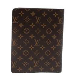 Pre Owned Louis Vuitton Coated Canvas Desk Agenda Cover 