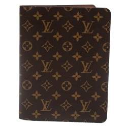 Pre Owned Louis Vuitton Coated Canvas Desk Agenda Cover 