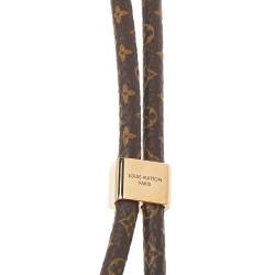 Pre Owned Louis Vuitton Monogram Canvas And Black Silicon Louise Phone Holder