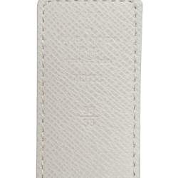 مملوكة مسبقًا Louis Vuitton White Monogram Canvas Initiales Reversible Buckle Belt 95 CM