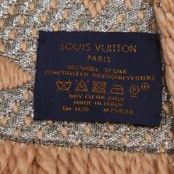 مملوكة مسبقًا Louis Vuitton Beige Logomania Shine Scarf