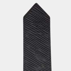 Pre Owned Louis Vuitton Black Monogram Canvas LV Circle Reversible Belt 85CM