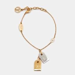 Pre Owned Louis Vuitton Nanogram Two Tone Bracelet