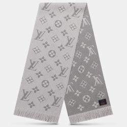 Louis Vuitton Grey Monogram Wool Scarf - My Luxury Bargain South Africa