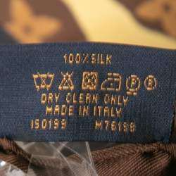 Pre Owned Louis Vuitton x LOL Brown Monogram Silk Scarf