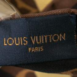 Pre Owned Louis Vuitton x LOL Brown Monogram Silk Scarf