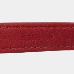 Pre Owned Louis Vuitton Red Monogram Blooming Wrap Bracelet