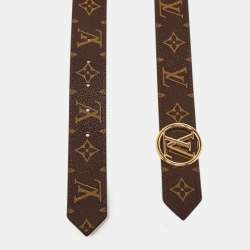 مملوكة مسبقًا Louis Vuitton Black Monogram Canvas LV Circle Reversible Belt 85 CM