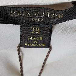 Louis Vuitton Black Lace Sheer Flared Top M