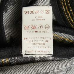 Louis Vuitton Grey Monogram Denim Patch Work Shorts M