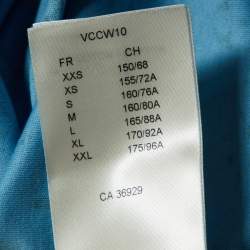 Louis Vuitton Blue Monogram Print Cotton Crew Neck T-Shirt XS