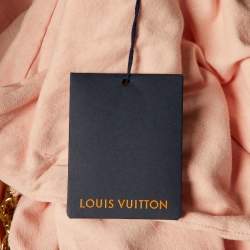Louis Vuitton Pink Cotton Chain Detail Hooded T-Shirt XS