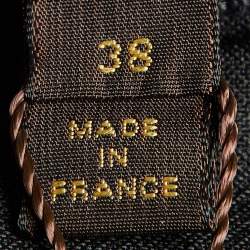 Pre Owned Louis Vuitton Multicolor Printed Sateen Pleated Waist Detail Mini Skirt M