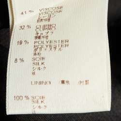 Pre Owned Louis Vuitton Multicolor Printed Sateen Pleated Waist Detail Mini Skirt M