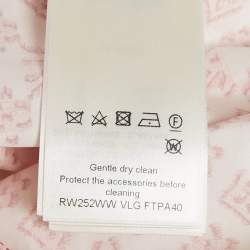 Pre Owned Louis Vuitton White Monogram Print Cotton Mini Shorts S