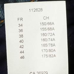 Pre Owned Louis Vuitton Dark Blue Denim Flared Jeans M/Waist 30"