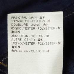 Pre Owned Louis Vuitton Dark Blue Denim Flared Jeans M/Waist 30"