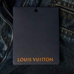 Pre Owned Louis Vuitton Dark Blue Denim Flared Jeans M/Waist 30"