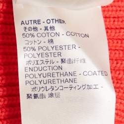 مملوكة مسبقًا Louis Vuitton Red Rib Knit Scallop Mini Skirt S