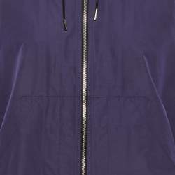 Pre Owned كاب لوي فيتون قطني بمزيج أزرق بسترة سحاب مقاس صغير - سمول