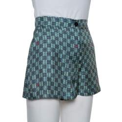 Louis Vuitton Multicolor Printed Silk Shorts M