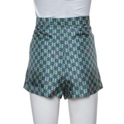 Louis Vuitton Multicolor Printed Silk Shorts M