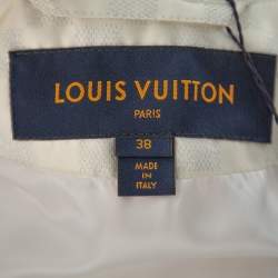 Louis Vuitton Cream Synthetic Down Puffer Jacket M