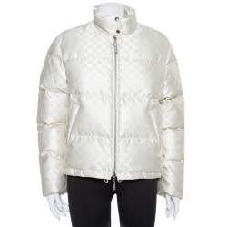 Louis Vuitton Cream Synthetic Down Puffer Jacket S