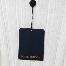 Louis Vuitton Cream Wool Boat Neck Top L