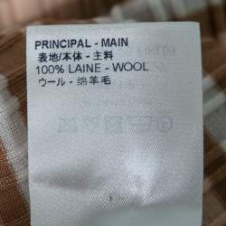 مملوكة مسبقًا Louis Vuitton Beige Striped Wool Long Sleeve Round Neck Jumper M