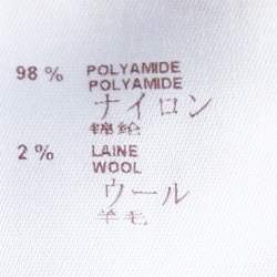 Pre Owned Louis Vuitton Cream Rib Knit Turtle Neck Sweater S