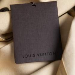 Louis Vuitton Cream Leather Zip Detail Pants M