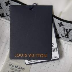 Pre Owned  Louis Vuitton X URS Fischer White Jersey Flight Mode Cycling Shorts  L