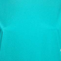 Louis Vuitton Green Logo Print Stretch Knit Crew Neck T-Shirt S