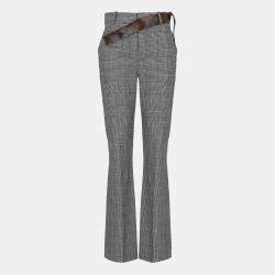 Pre Owned Louis Vuitton Women's Wool Trousers - Black - S