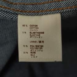 Louis Vuitton Dark Blue Denim Buttoned Jacket S