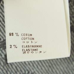 Louis Vuitton Grey Monogram Denim Patch Work Shorts M