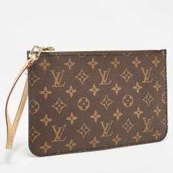 Pre Owned Louis Vuitton Monogram Canvas Zip Pouch