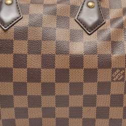 Pre Owned Louis Vuitton Damier Ebene Canvas Speedy 25 Bag