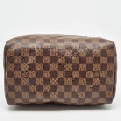 Pre Owned Louis Vuitton Damier Ebene Canvas Speedy 25 Bag