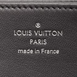 Louis Vuitton Noir Monogram Mahina Leather Zippy Wallet