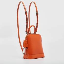 Pre Owned حقيبة ظهر لوي فيتون ألما جلد إيبي برتقالي