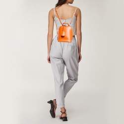 Pre Owned حقيبة ظهر لوي فيتون ألما جلد إيبي برتقالي